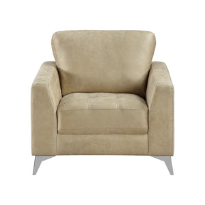 Polished Microfiber Living Room Chair