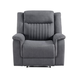 Polished Microfiber Reclining Chair