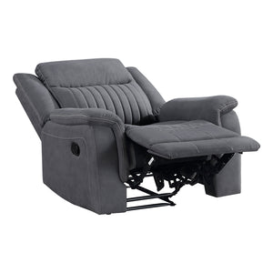 Polished Microfiber Reclining Chair