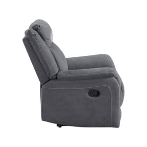 Polished Microfiber Reclining Chair