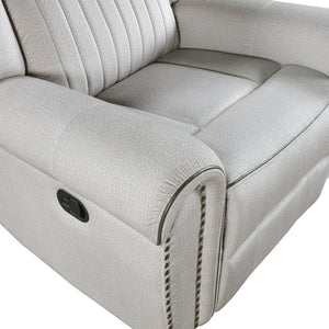 Textured Microfiber Manual Reclining Chair