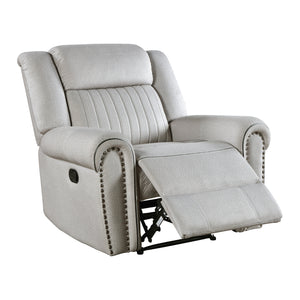 Textured Microfiber Manual Reclining Chair