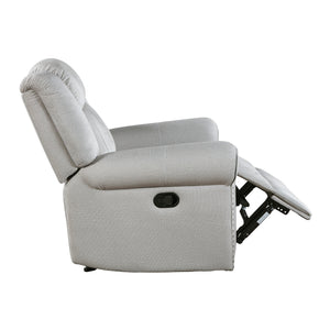 Textured Microfiber Manual Reclining Chair