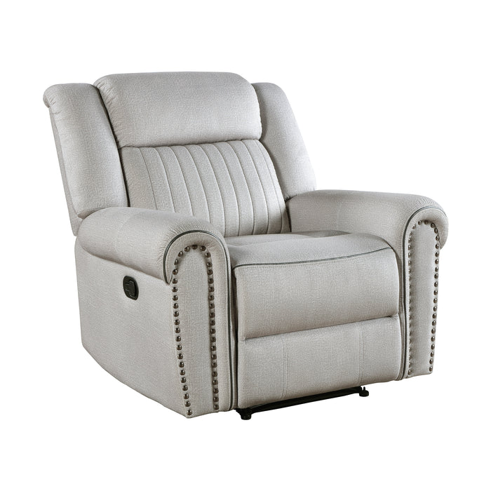 Textured Microfiber Manual Reclining Chair