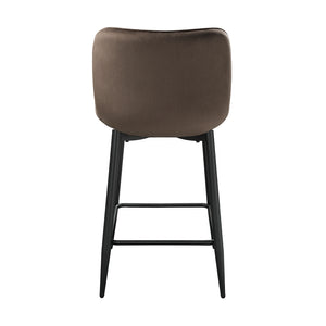 Velvet Fabric Counter Height Chair