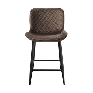 Velvet Fabric Counter Height Chair