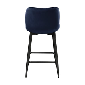 Velvet Fabric Counter Height Chair