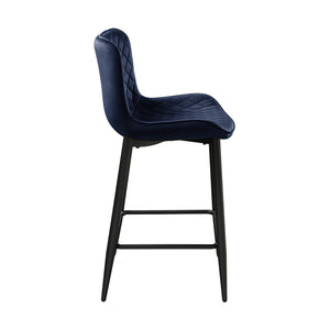 Velvet Fabric Counter Height Chair