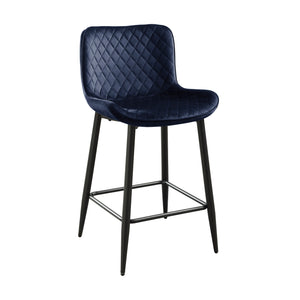 Velvet Fabric Counter Height Chair