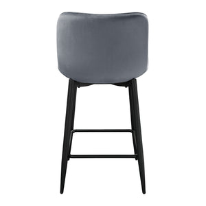 Velvet Fabric Counter Height Chair