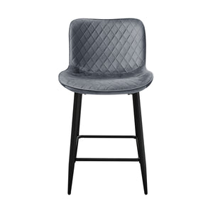 Velvet Fabric Counter Height Chair