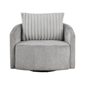 Chenille Fabric Swivel Chair