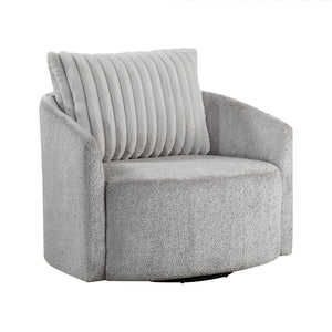 Chenille Fabric Swivel Chair