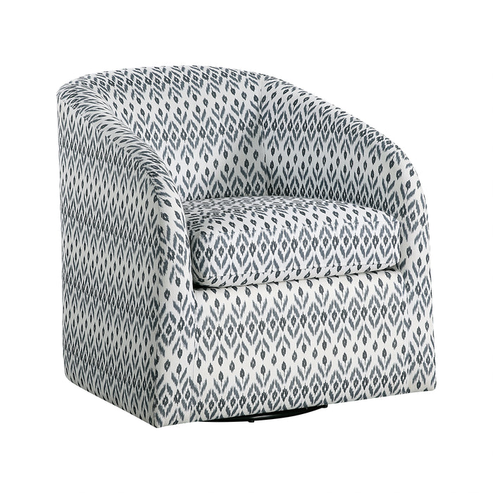 Textured Fabric Swivel Chair