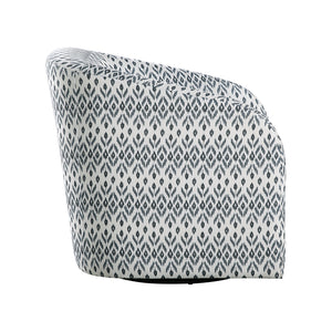 Textured Fabric Swivel Chair