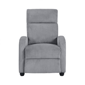 Corduroy Push Back Reclining Chair