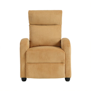 Corduroy Push Back Reclining Chair