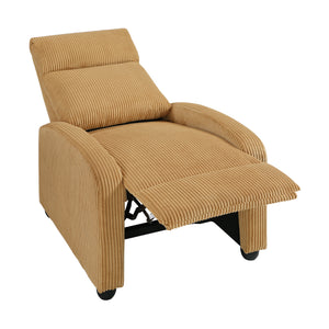 Corduroy Push Back Reclining Chair