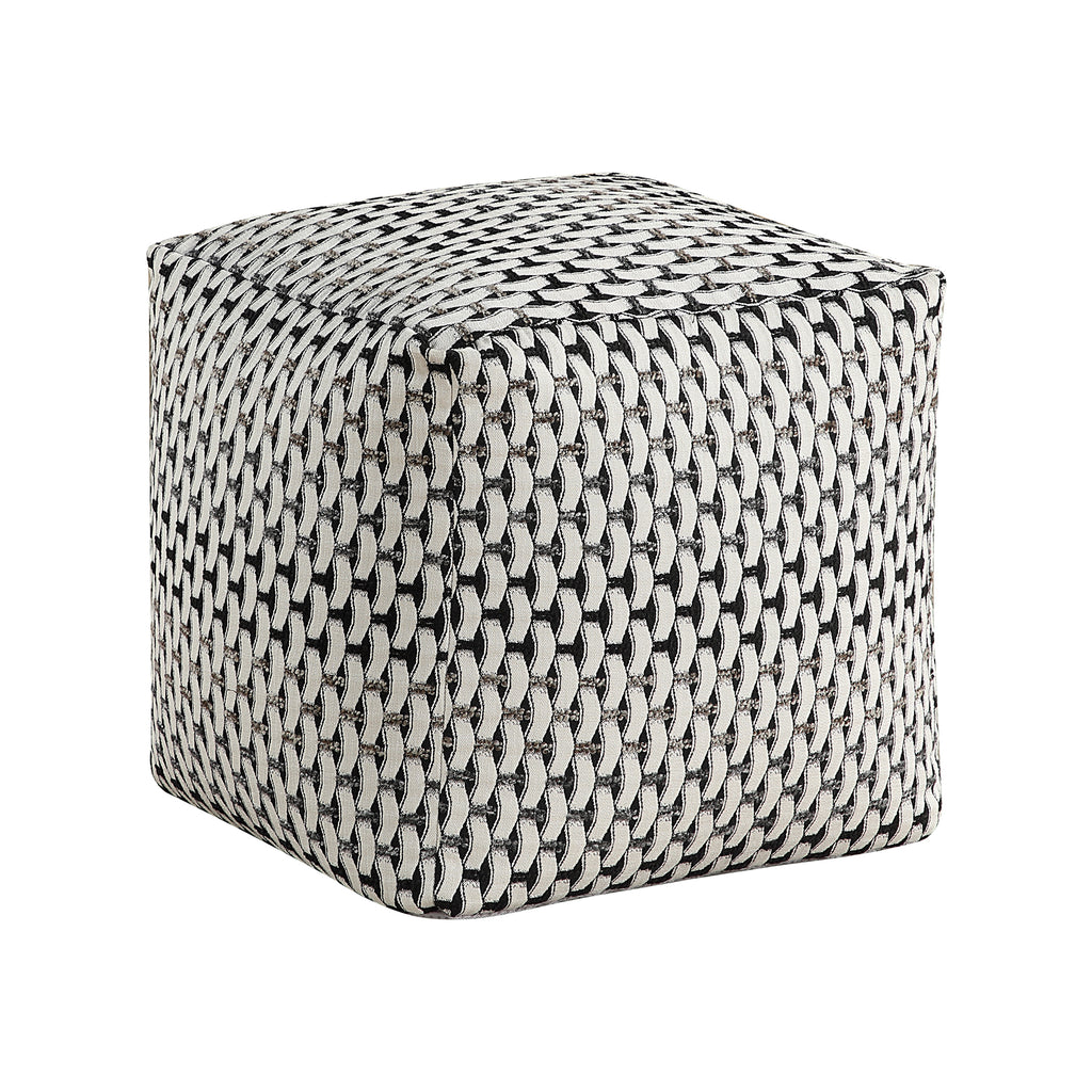 Jacquard Fabric Pouf