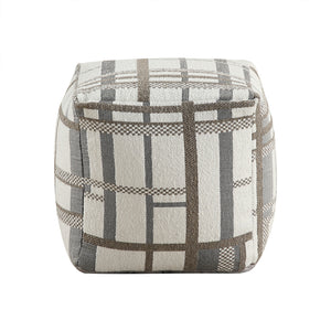 Jacquard Fabric Pouf