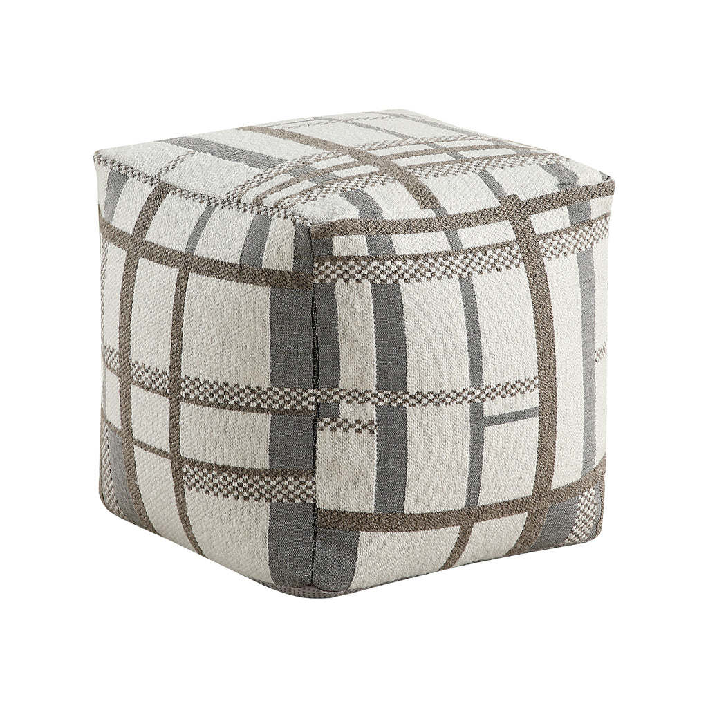 Jacquard Fabric Pouf