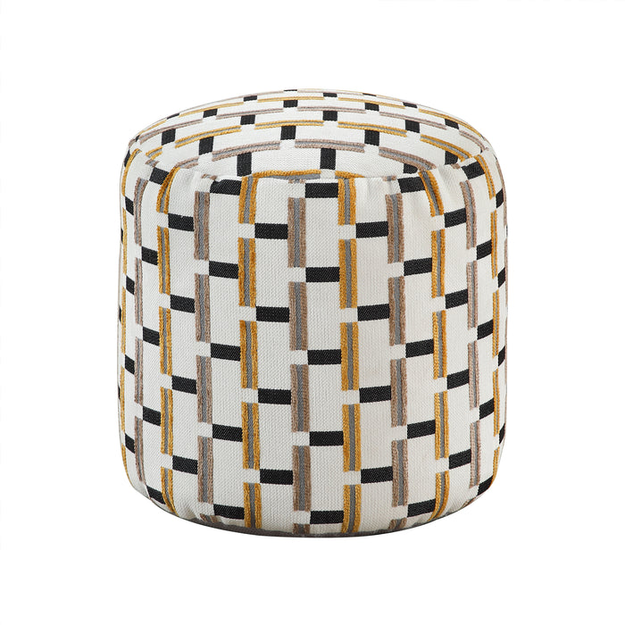 Jacquard Fabric Pouf