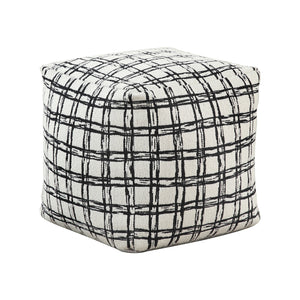 Jacquard Fabric Pouf