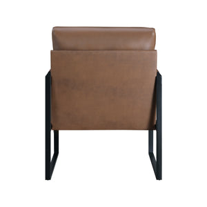 Faux Leather Accent Chair