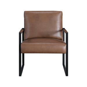 Faux Leather Accent Chair