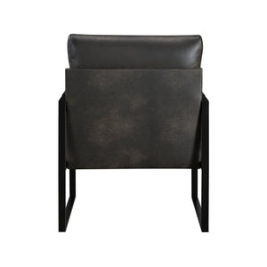 Faux Leather Accent Chair