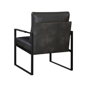 Faux Leather Accent Chair