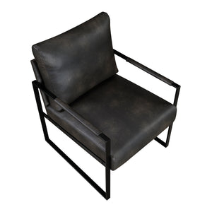 Faux Leather Accent Chair