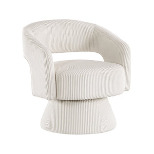 Corduroy Fabric Swivel Chair