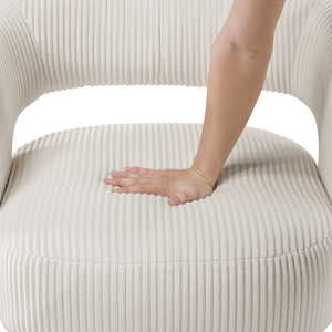 Corduroy Fabric Swivel Chair