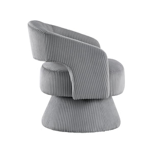 Corduroy Fabric Swivel Chair