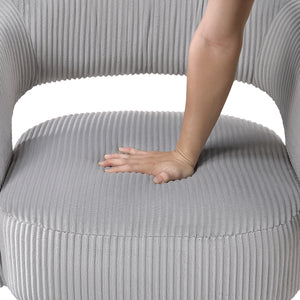 Corduroy Fabric Swivel Chair