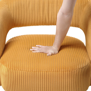 Corduroy Fabric Swivel Chair