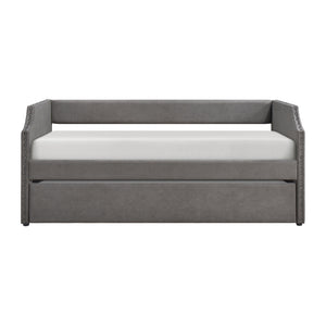 Textured Fabric Daybed with Trundle