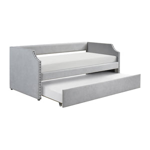 Textured Fabric Daybed with Trundle