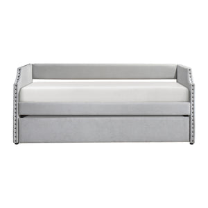 Textured Fabric Daybed with Trundle