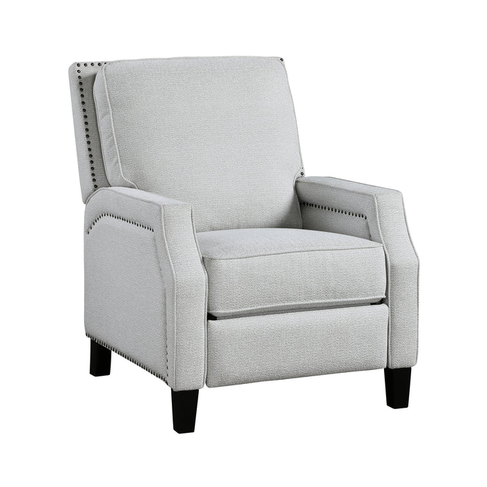 Chenille Fabric Push Back Recliner