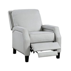 Chenille Fabric Push Back Recliner