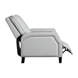 Chenille Fabric Push Back Recliner