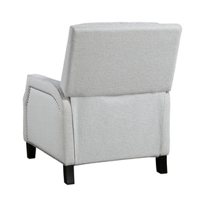 Chenille Fabric Push Back Recliner