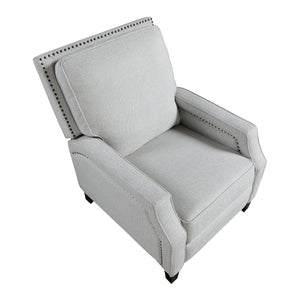 Chenille Fabric Push Back Recliner