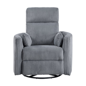 Corduroy Fabric Swivel Glider Recliner