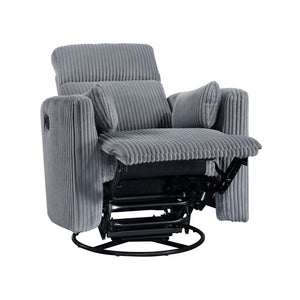 Corduroy Fabric Swivel Glider Recliner