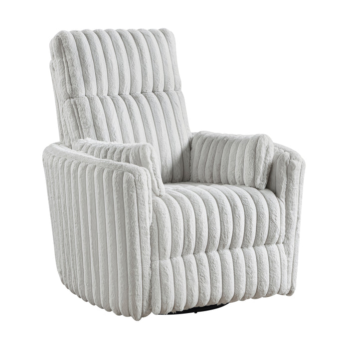 Corduroy Fabric Swivel Glider Recliner