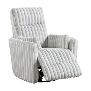 Corduroy Fabric Swivel Glider Recliner