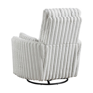 Corduroy Fabric Swivel Glider Recliner